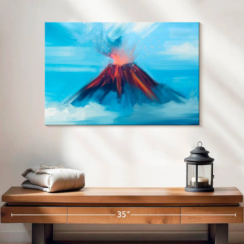 Erupting Volcano, H 16 po x l 24 po