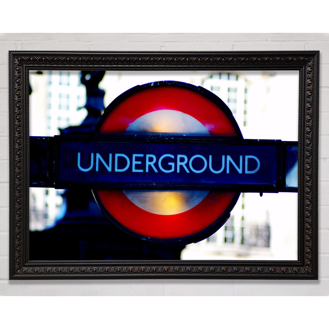 London Underground Schild - Druck