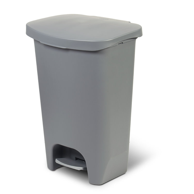 Poubelle en plastique GLAD 13 gallons, Gris
