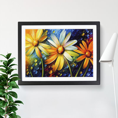XH1022-6594X Daisy Flowers Vol.2 Abstract - Single Picture Frame Painting