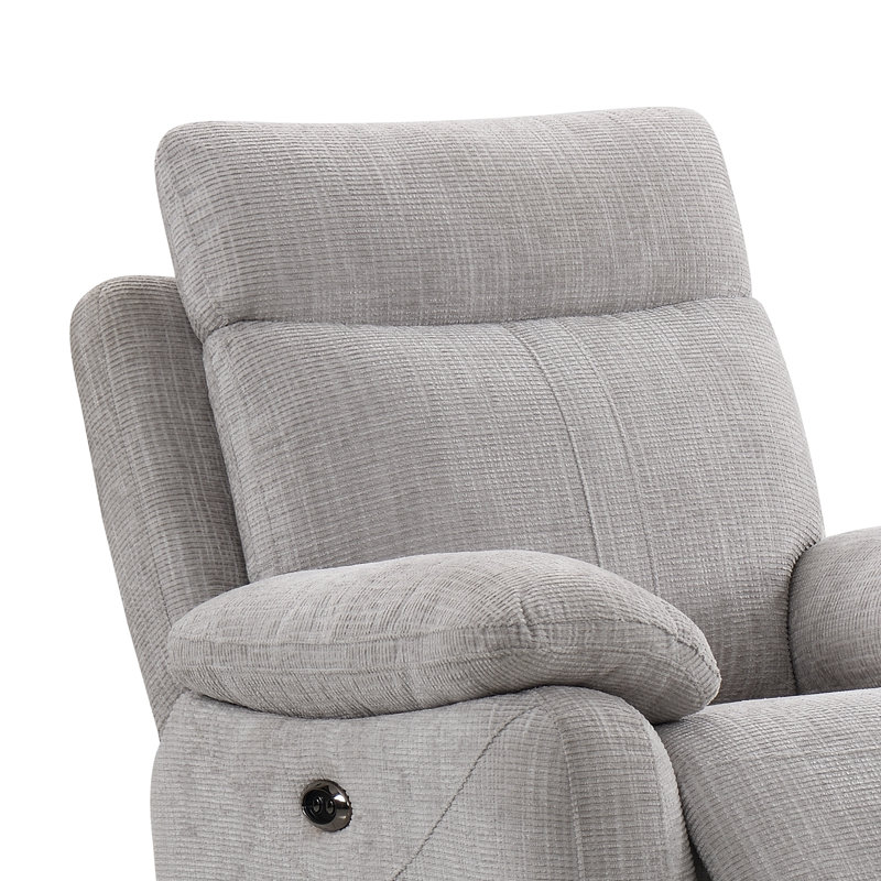 Bikash 96cm Wide Standard Recliner, Grey