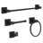 4-Piece Bathroom Hardware Set with 17 in. Towel Bar Towel Ring Toilet Paper Holder and Towel Hook Wall-Mounted Stainless Steel -111990487