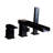 1 Handle Bathroom Waterfall Faucet with Diverter