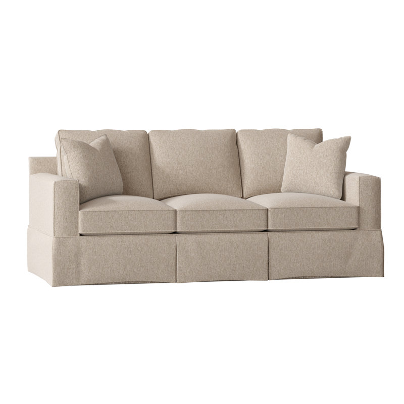 McAlester 85'' Slipcovered Sofa, Boulderdash Sand, Boulderdash Sand