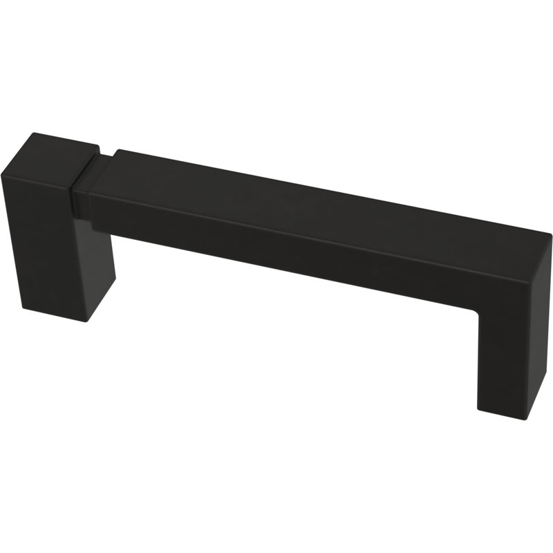 Ensemble de poignées barre asymétrique 5,0625 po, Noir mat, 3"