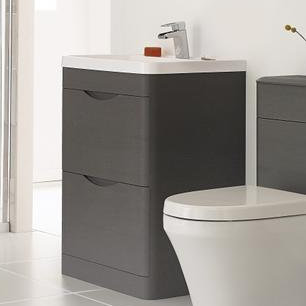 596mm Bathroom Vanity with Integrated Polyglomerate Basin