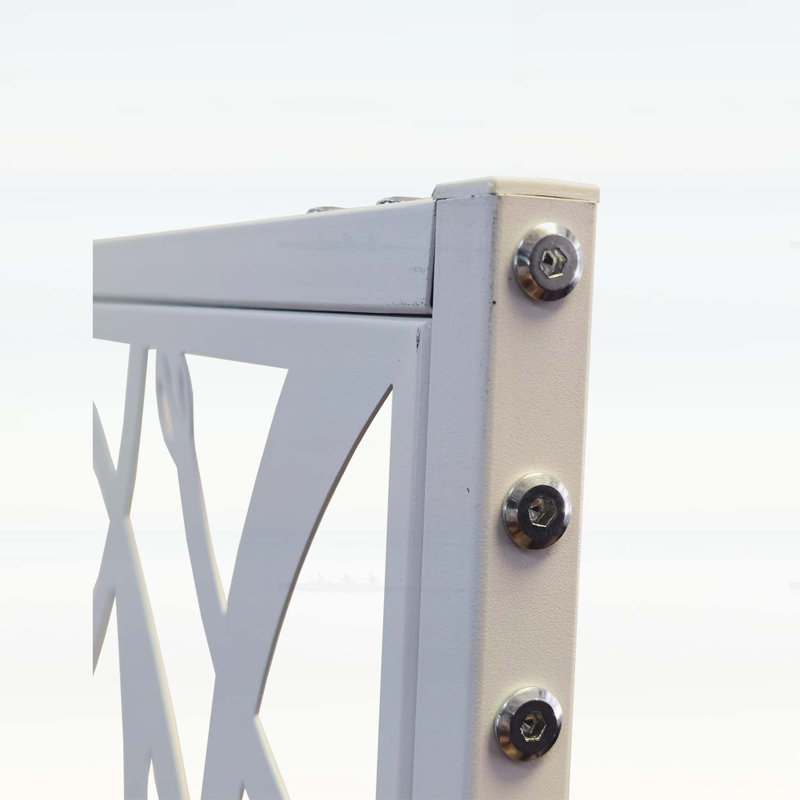 Metal Privacy Screens, White