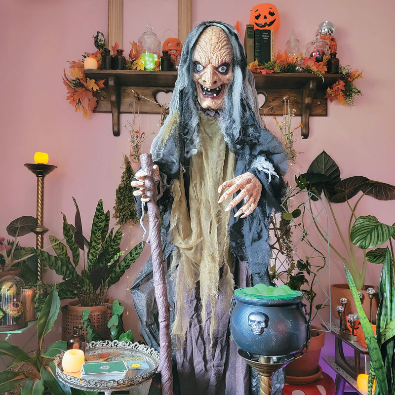Freestanding Halloween Witches Outdoor Decoration Figure