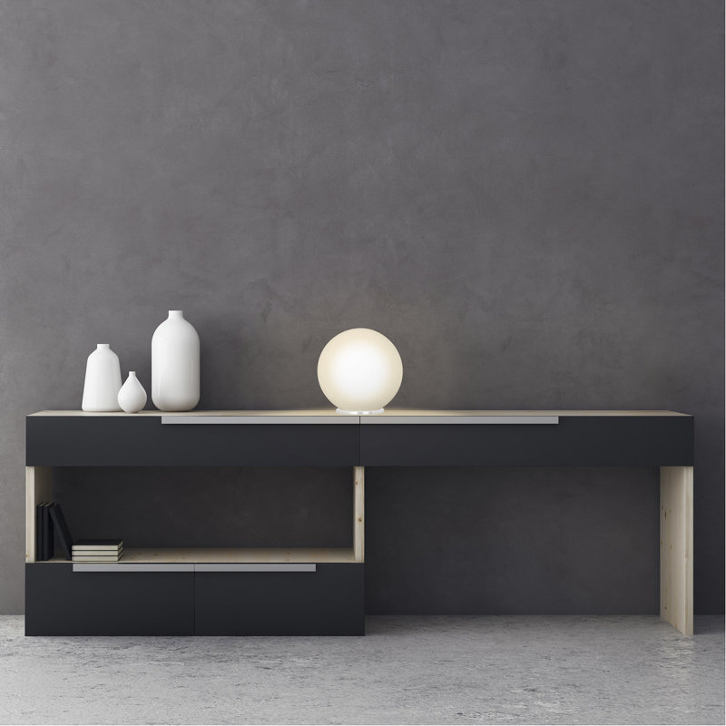 Lampe de table Mia, H 8,25 po x l 7,87 po x P 7,87 po, Blanc