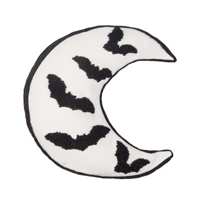 Moon Bats Shaped Halloween Throw Pillow