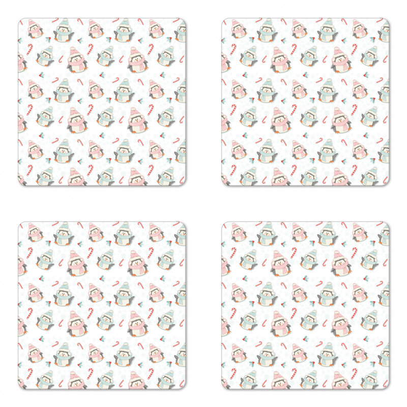 Square 4 Piece Coaster Set