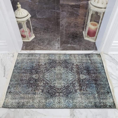 Covin Chenille Oriental Indoor Rug