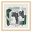 Shapes of Emerald - Square Version Print by Casa Fine Arts-108049744-108049745