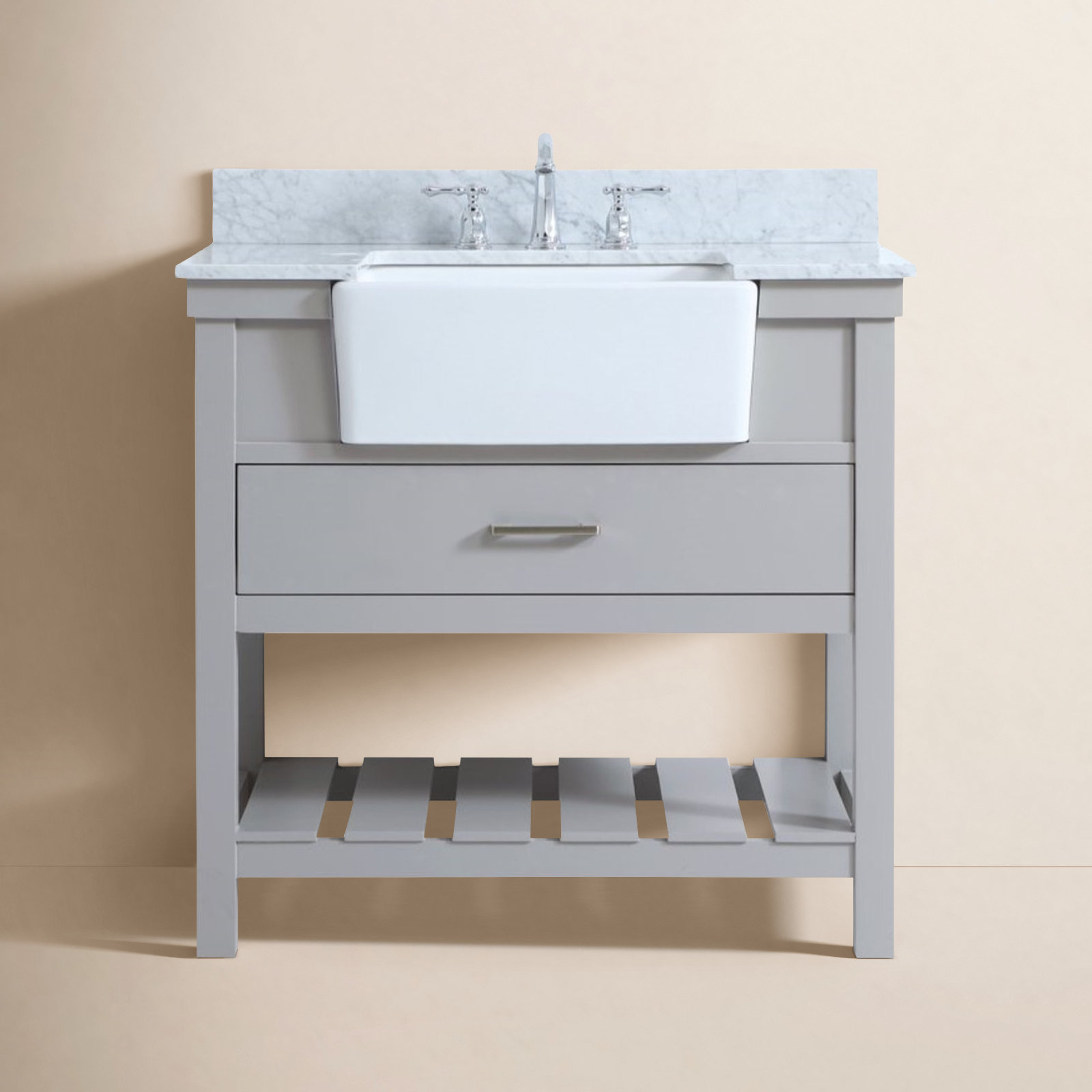 Pelaghia 36'' Single Bathroom Vanity, Gray