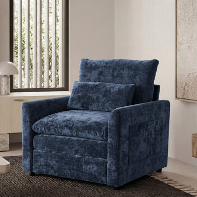 Fauteuil d'appoint moderne rembourré 32,5 po Drago