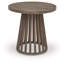 Ensemble de 3 chaises d'extérieur avec coussins et table Conon