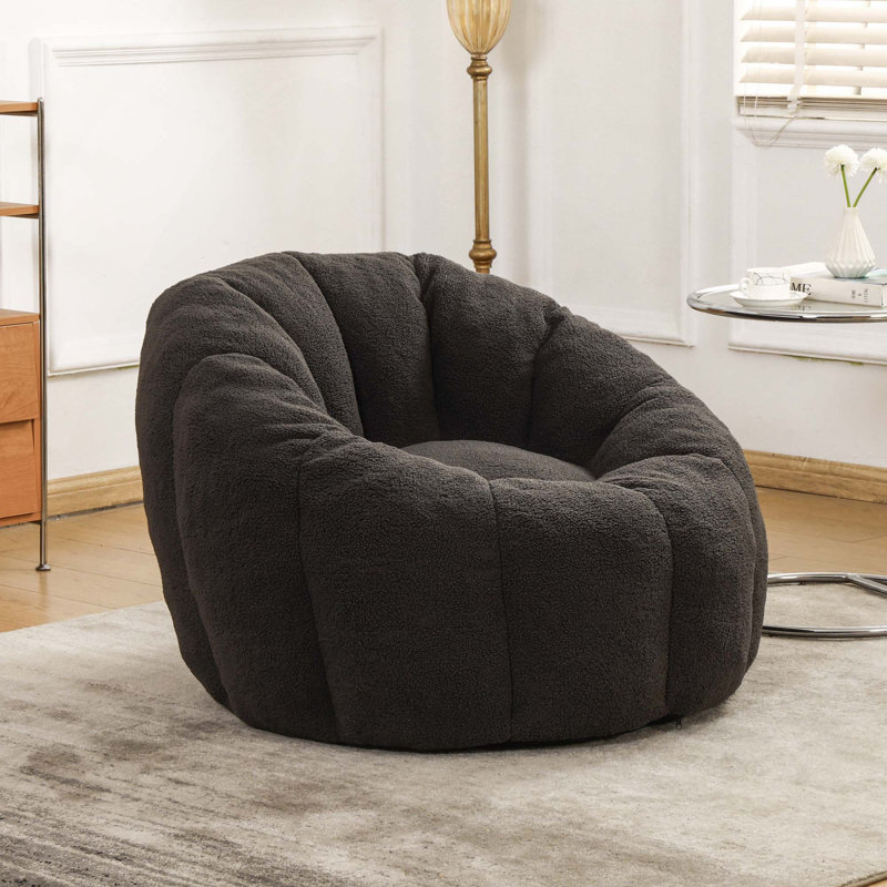 Fauteuil à billes Comfy, Gris foncé (sans repose-pieds)