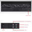 Thornville 180cm w Electric Fireplace with remote control and bluetooth, Multiple Flame Colours, and 1500w-2094052827