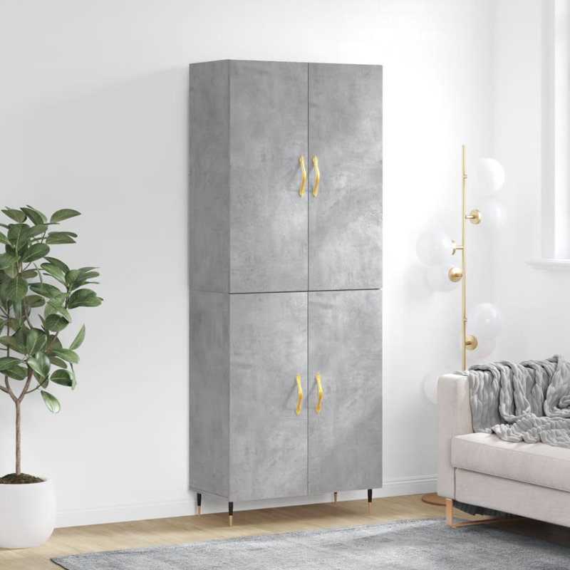 Armana 69.5cm Sideboard, Concrete Grey