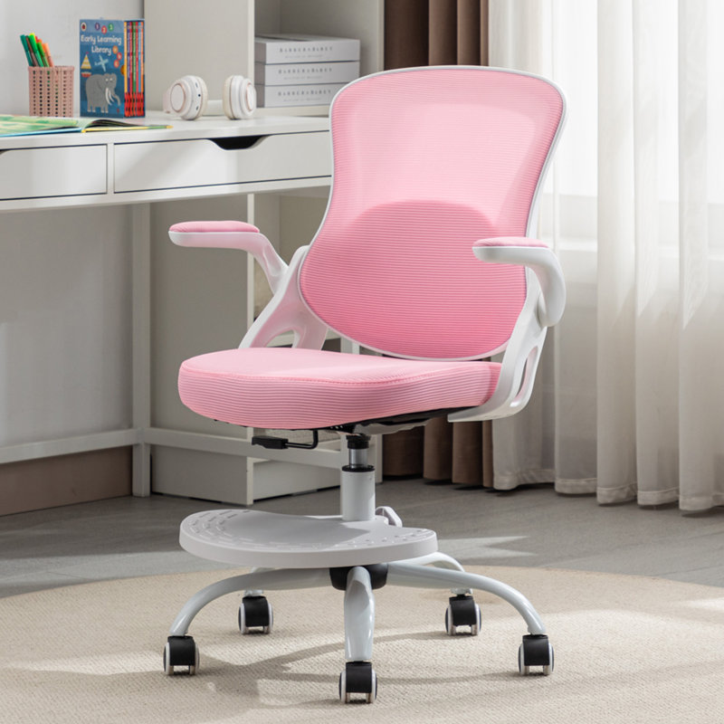 Kids 21.3'' Adjustable Height Desk Chair Activity Chair, Pink