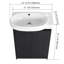 Meuble-lavabo autoportant de 23 pouces avec lavabo et portes à fermeture douce, écologique et résistant à l'eau-638383708