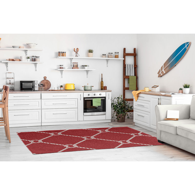 Adony Chenille Geometric Indoor Rug, Rectangle 5' x 7'