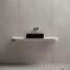 Lavabo vasque rectangulaire à surface solide 24 po x 14 po MonBlari - noir mat-131530042-120971972