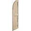 Timberthane Two Equal Flat Panel w/Quarter Round Arch Top Shutters-64351031-64351050-64351046