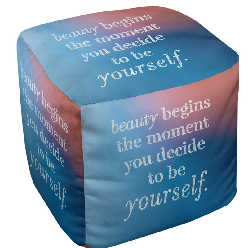Repose-pieds, Bleu / Rose