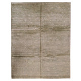 Hand Knotted Area Rug in Light Blue