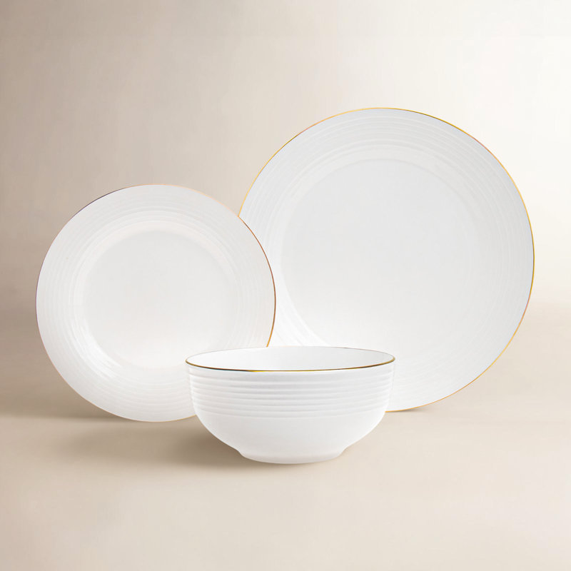 Service de table en porcelaine 18 pièces Flori