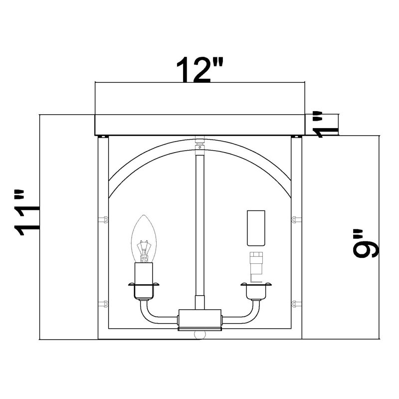 Plafonnier encastré 11 po Nabl