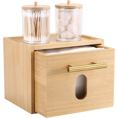 Tiroir de rangement jetable en bambou, compatible avec les serviettes Clean Skin Club