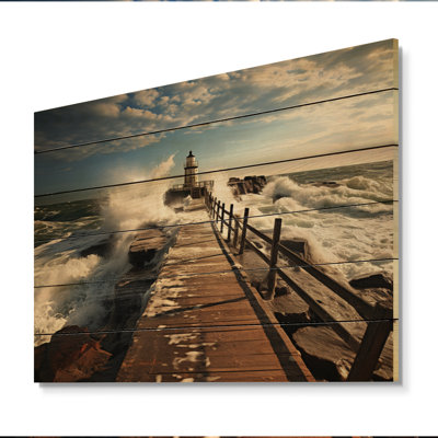 Piers Edge I sur bois