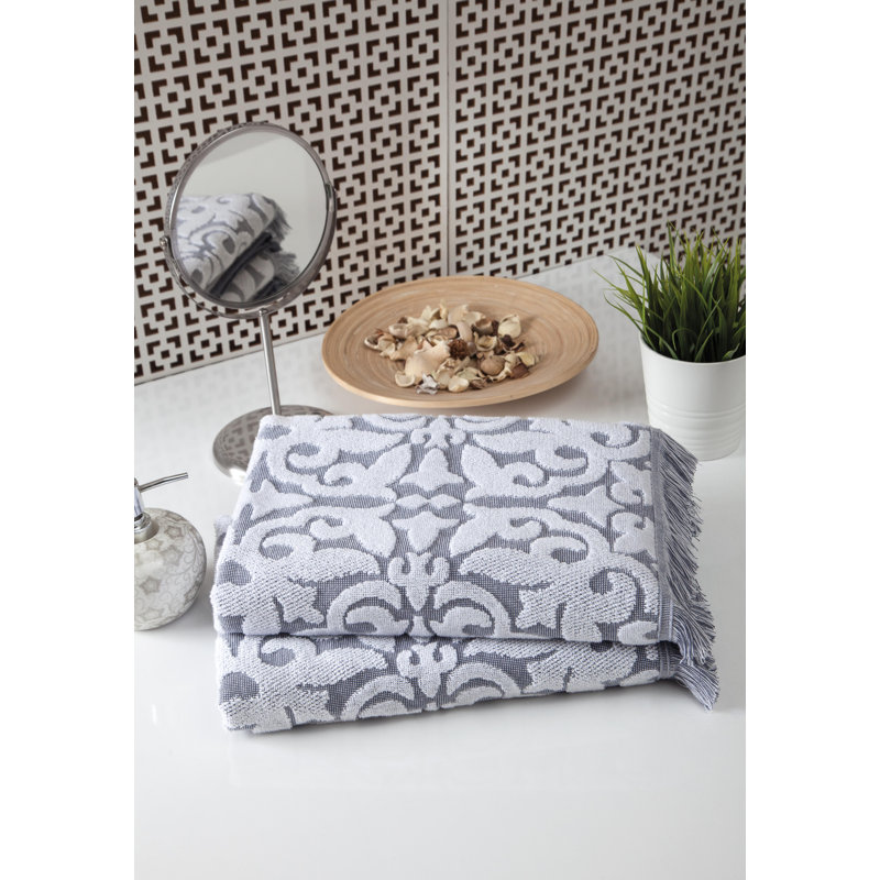 Salinas Midweight Bath Towel, Dusty Blue