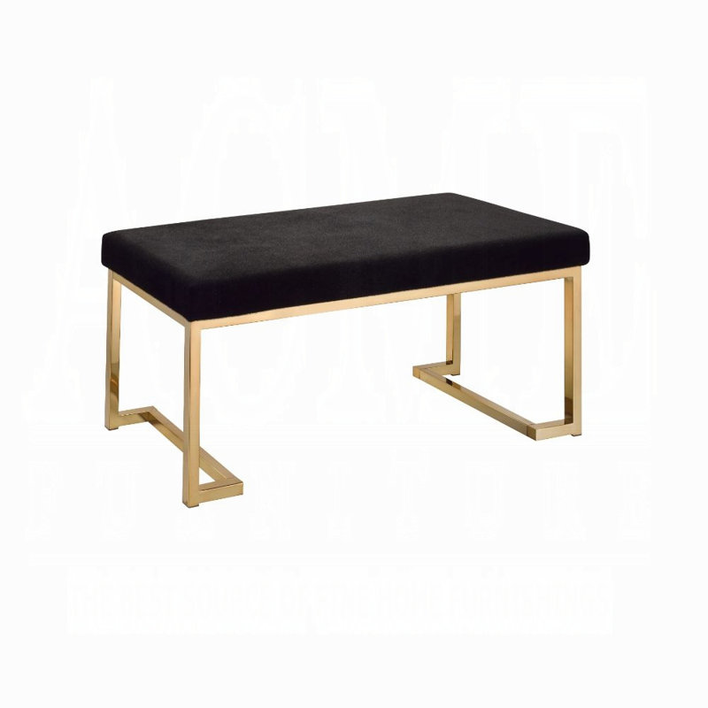 Banc en fausse fourrure Boice