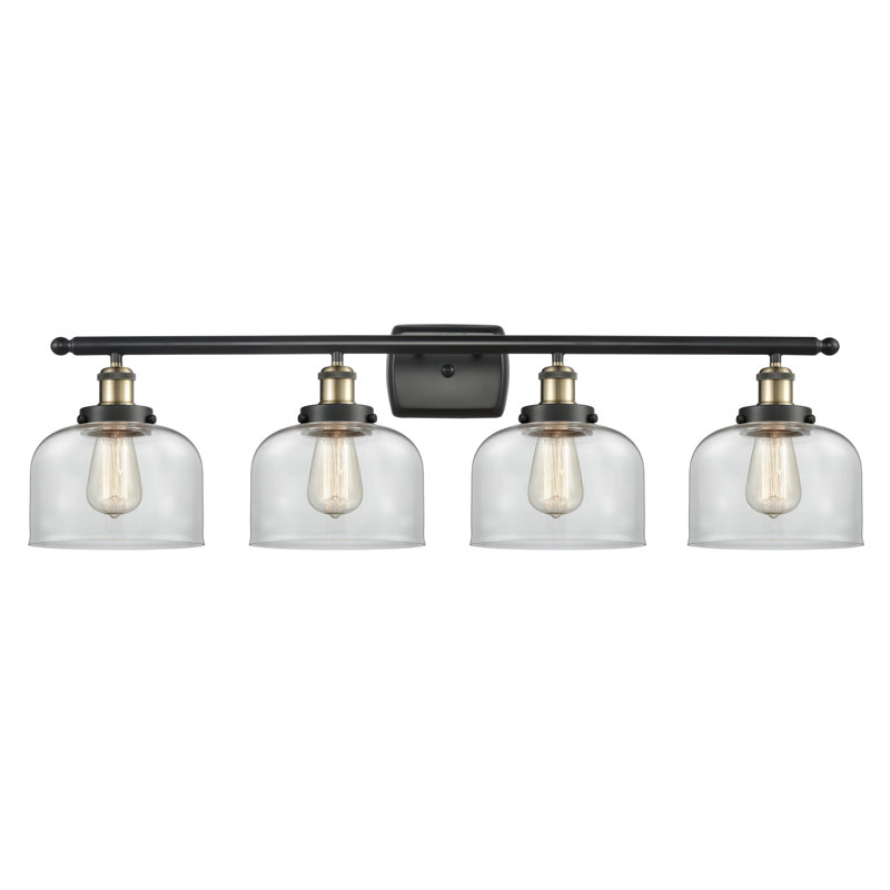 4 - Light Dimmable LED Bath Bar, Black Antique Brass