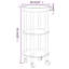 Lendel Tray Top Wheel End Table
