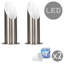 Arla 26cm Silver Uplighter Floor Lamp-30875643