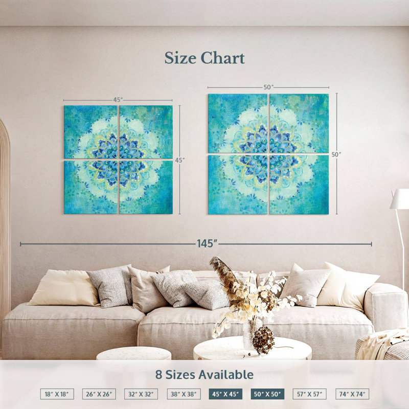 Kerner Coastal Jewels, 50" H x 50" W