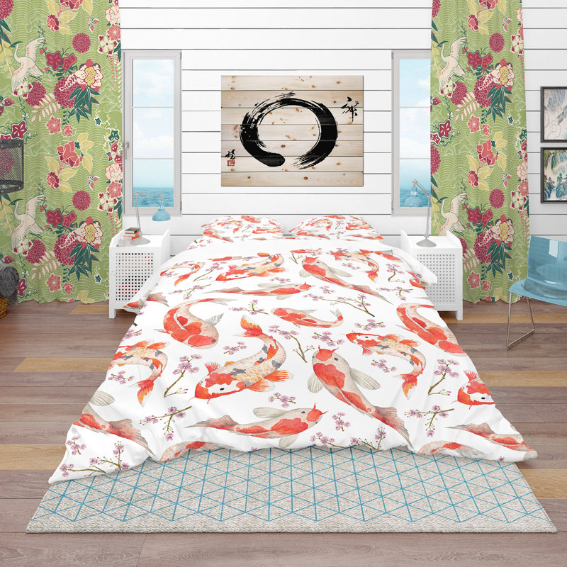 Ensemble de housse de couette oriental, Housse de couette double / grand + 2 taies