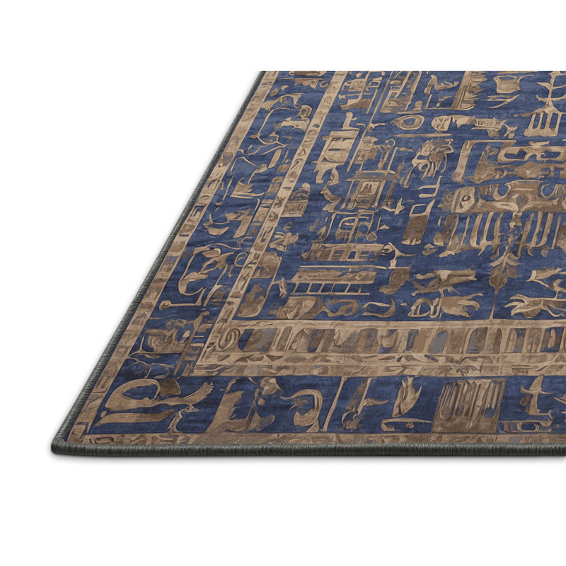 Tapis gris soyeux et moelleux, Carré 5 pi