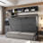 Murphy Bed Wall Bed with Sofa,Shelves USB & Light
