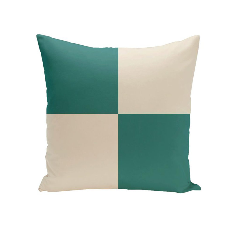 Holiday Brights Geometric Outdoor Reversible Throw Pillow, 20" H x 20" W x 7" D, Tinsel
