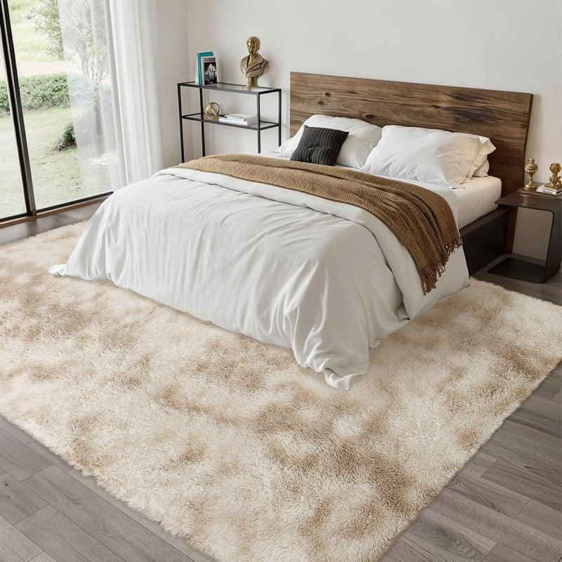 Saviyon Faux Fur Abstract Indoor Rug, Rectangle 8' x 10'