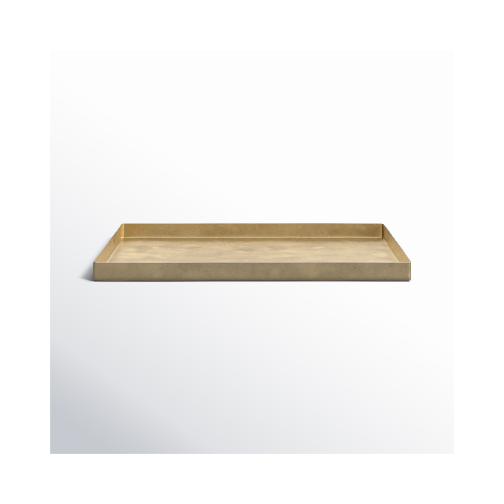 Aluminum Tray - Set of 1, 0.5" H x 6" W x 8.25" L 