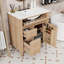 Meuble-lavabo de salle de bain avec lavabo, 2 tiroirs à fermeture en douceur et 1 porte à fermeture en douceur-477316155-477316153