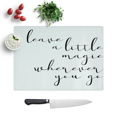 A Little Magic Typography Chopping Board