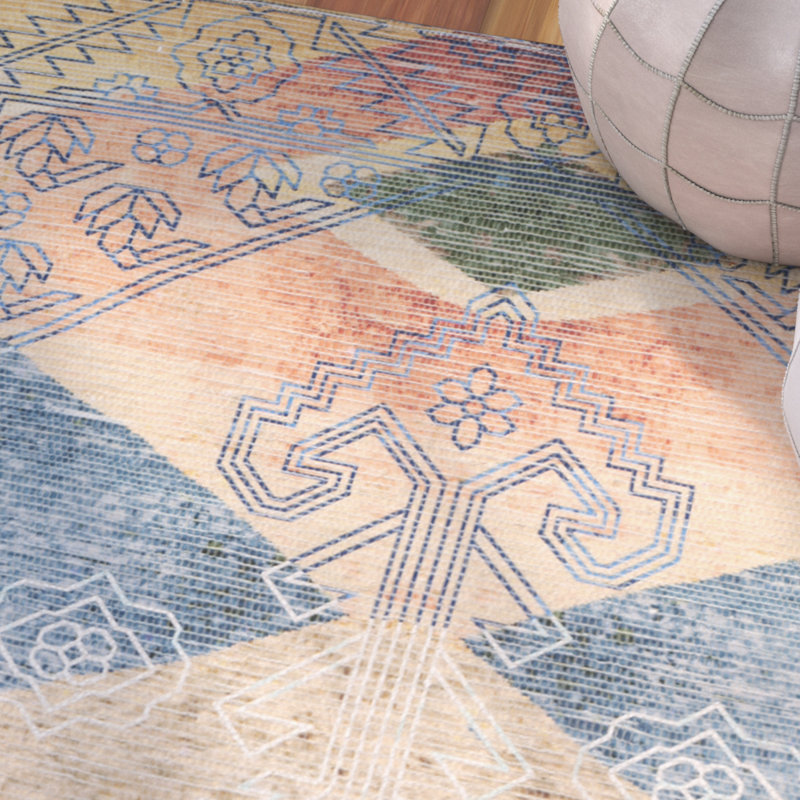Amanda Hand Loomed Performance Geometric Rug, Runner 2'3" x 8'
