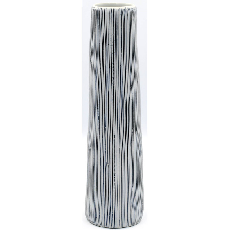 Ellerton Jar, Blue, 8.3" H x 2.2" W x 2.2" D